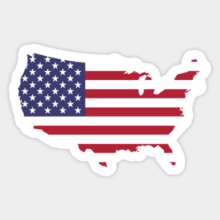 USA Flag - RWB Sticker